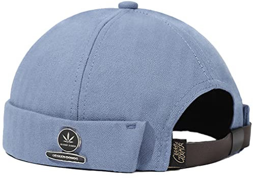 Unisexe Coton Docker Cap Casquette sans Visiere Homme Femme Bonnet Docker Hat Bonnet Docker en Coton Casquette sans Visière Bonnet de Marin Homme Femme