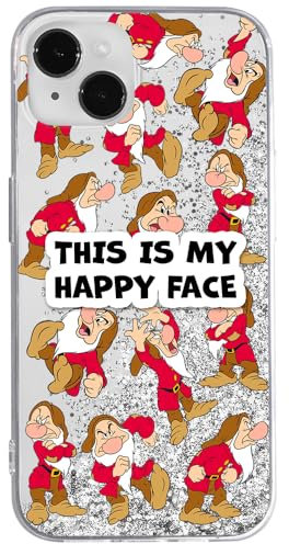 ERT GROUP mobile phone case for Apple Iphone 14 PLUS original and officially Licensed Disney pattern Snow White & 7 dwarfs 014 optimally adapted to the mobile phone, with glitter overflow effect