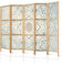 murando - Paravent Innen Raumteiler Holz Botanik Abstrakt 225x172 cm 5-teilig Japanische Trennwand Raumtrenner Room Divider Mobiler Sichtschutz Spanische Wand Raum Abtrennung Natur f-A-0486-bh-c
