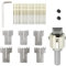 TsoLay Juego de Brocas de Anillo de 30 Piezas, Cuchillas de 16-21 Mm Broca de Anillo de Madera Broca de Madera para Hacer Anillos de Acero Broca de Cuentas de Madera