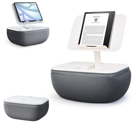 elitehood iPad Stand for Bed, Adjustable Tablet Pillow Cushion Holder for Bed, Book Holder Stand for Reading Compatible with iPad Pro Air, Kindle, Books & 4-15.6 inch Tablets