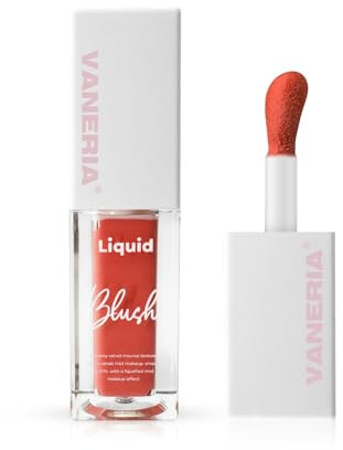 VANERIA Liquid Blush,Langanhaltendes Flüssiges Rouge für Hochpigmentierte Farbe,Waterproof Rouge,Natürliches Aussehen.#3 (5g/0.17oz)