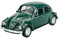 Welly VW Volkswagen Beetle Käfer Grün 1/34-1/39 Metall Modell Auto Die Cast Neu im Kasten