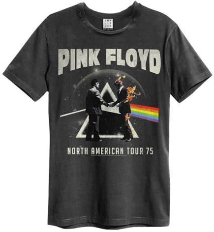Amplified - T-Shirt North American Tour 75 Pink Floyd für Erwachsene, Unisex, Anthrazit, M