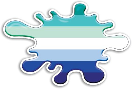 Vinyl-Aufkleber #81928, Schwulen-Flagge, LGBTQ, Community, Unterstützung sexueller Identität, Liebe, Gepäck, Farbspritzer, Scrapbooking, 2 Stück