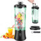 Portable Juicer 600ML Personal Blender Cup Electric Personalized Juicer Multi-function Mini Blender Mixer for Shakes and Smoothies, 6 Blades Cordless USB Charging for Fresh Juices Vegetable
