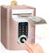 Highttoy Spardose Kinder ab 3 Jahre, Elektronische Spardose Mädchen mit Touchscreen und Fingerabdruck, Geldautomat Sparbox Sparschwein Tresor Kinder Geschenk Mädchen 3-12 Jahre, Roségold