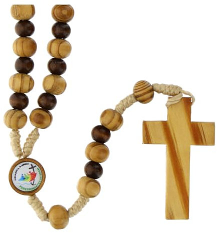 Holyart Rosario Giubileo 2025 Legno d'ulivo