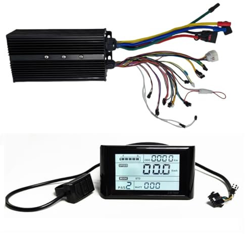 48V/60V/72V 3000W-5000W 100A Sine Wave eBike Controller, 24 MOSFET, with/without LCD Display, Regenerative Function (With SW900 Display)