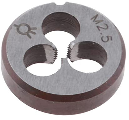 1 x metrische langlebige HSS-Schneideisen Gewindeschneidwerkzeug 2 Typ S M2,5 Silber