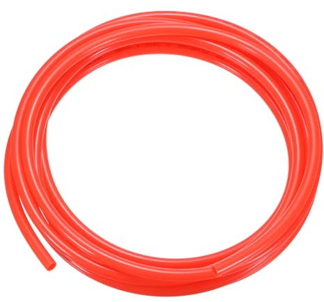 sourcing map Pneumatic Tubing Pipe Pu Hose 10mm OD x 6.5mm ID 5 Meters(16.4 FT) Air Compressor PU Polyurethane Line Hose Tube for Air Compressor Water Fluid Transfer, Red