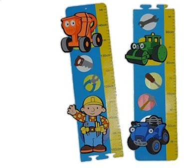 alles-meine.de GmbH 3-D Meßlatte Bob der Baumeister Moosgummi Kind Kinder Baustelle Mixi Rollo