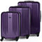 FERGÉ Set de 3 valises rigides à 4 roulettes Marseille | Lot de 3 - Trolley Voyage | Ensemble de Bagages Violet