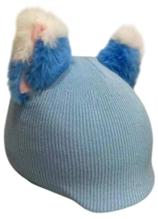 Hellery Cat Ohrs Schnee Ski Helm Cover Helme Accessoires Kreativ Hübsch Halten Warm Multifunktion, Blau