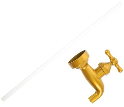 Generisch Magische fließende Wasserornamente schwebender Wasserhahn Wasserhähne für den Außenbereich Brunnenverzierung Brunnen Wasserhahn Plastik Golden