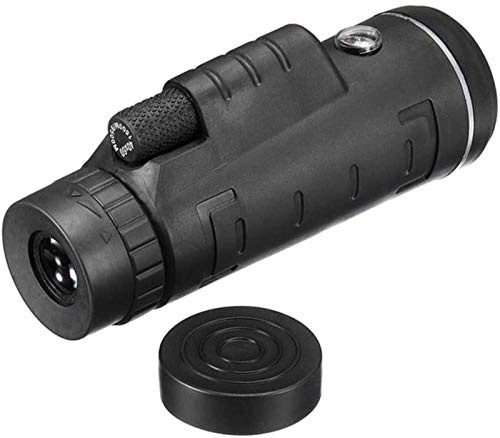 Ruiseawing Tragbares Fernglas High Power 40x60 Monokular Teleskop Monokular Kompakt mit BAK4 Prisma Objektiv Monokular mit Kompass und Smartphone Adapter und Stativ