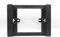 Adattatore NERO da scatola 503 a 86x86, placca adattatore riduttore da 503 a 86x86 in plastica. Supporto adattatore cassetta per termostati