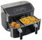 Sommertal Friggitrice ad aria calda HF DUAL 900 con doppia camera | 9 litri XXL Airfryer & disidratatore | 2850 W | display touch digitale | sistema di ricircolo 3D | preriscaldamento | funzione di