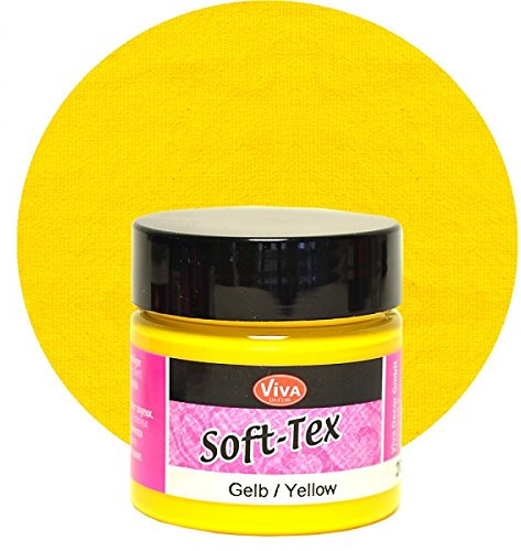 Viva Decor Soft Tex 45ml Textilfarbe mit besonders weichem Griff -Gelb-