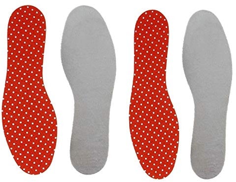 2 P. extra dünne Thermo Thin Fit Einlegesohlen + gratis GreenFeet Reinigungstuch (45 EU)