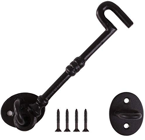 Merriway BH06966 Haken, Gusseisen, 150 mm, Schwarz, 1 Stück