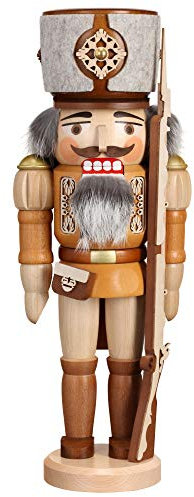 Zeidler Holzkunst GmbH Nussknacker Soldat naturbelassen Höhe 40 cm NEU Nußknacker Holzfigur Weihnachtsfigur