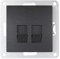 MC POWER - RJ45 + RJ11 Dose | FLAIR | für ISDN, Cat, UP, anthrazit, matt