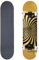 Rocket Komplettes Skateboard, gedrehte Folie, Gold, 19,1 cm