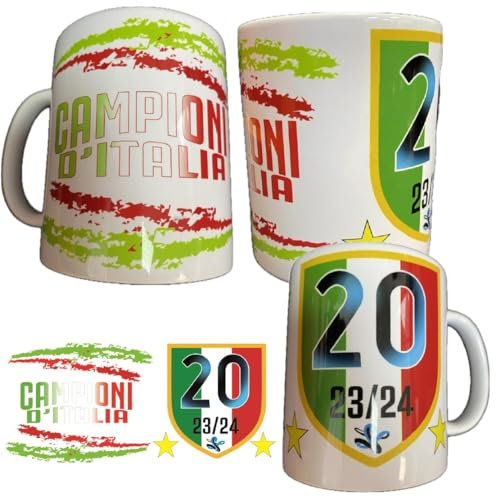 Brollogroup Tazza Commemorativa Scudetto Calcio Serie A | 20 Scudetti Seconda Stella | Campioni D'Italia Internazionale PS 09370-INT-001