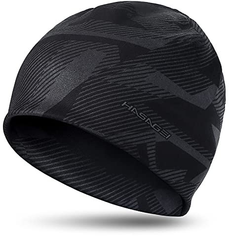 HASAGEI Laufmütze Herren Damen Fahrradmütze unter Helm Mütze Beanie Kalten Jahreszeit Warm Sportmütze Antistatisch Bedruckter Hut für Freizeitaktivitäten Joggen Reisen Ski Bergsteigen Radfahren