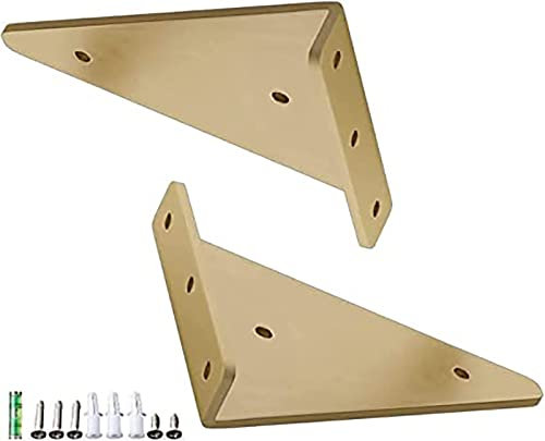 2 Stück Wandregal Regalträger Set, Dreieck Regal Halterungen Unsichtbar Regalhalterung Schwerlastträger Metallwinkel, Schwebende Regalhalterungen Für Arbeitszimmer Und Garten