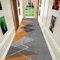 HJYDAQ Tapis de Tapis de Tapis sans glissière Lavable, Tapis de runneur étroit pour Le Passage Escalier de Cuisine, 1m/1.5m/2m/2.5m/3m/3.5m/4m/4.5m/5m/5.5m/6m - Orange/Gris/Or (Size : 60x150cm)