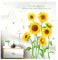 Wandsticker Blumen,Abnehmbare Baum Blätter Wandaufkleber, Wandtattoo Sonnenblume Schmetterling Wandsticker Garten Blumen Wandaufkleber Schlafzimmer Wohnzimmer Fenster Wanddeko(110 × 65 cm)
