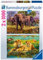 Ravensburger Puzzle 80526 - Afrikanische Tiere - 2X 1000 Teile Puzzle für Erwachsene und Kinder ab 14 Jahren