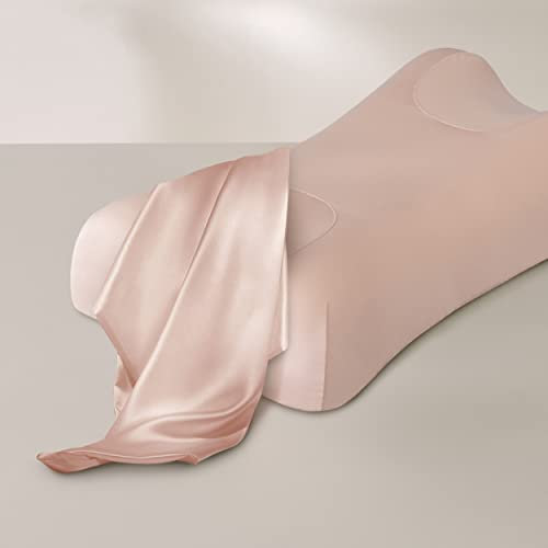 Sleep & Glow Omnia Naturseide Kissenbezug für Haar und Haut, passend für einzigartige Form von Sleep & Glow Omnia Kissen - 19 mm Güteklasse 6A Maulbeerseide (Rose Smoke)