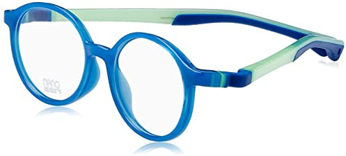 NANOVISTA Flicker 3.0 Gafas, Azul Cristal/Verde Glow, 44 Unisex niños