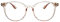 KAEOISFU Runden Transparentem Lesebrille Herren Damen, Durchsichtig Rahmen Blaulichtfilter Computerbrille Sehhilfe Brille Computer Lesebrillen