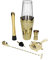Set da barman 7 el shaker boston oro lucido