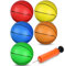 Mechaniker 16CM Mini Basketball für Indoor Mini Basketball Reifen, Ersatz Ball Soft Ball für aufblasbaren Pool Reifen, Spiel Spiel Geschenk im Freien für Kleinkind Kinder Erwachsene, Regenbogen 5 PCS