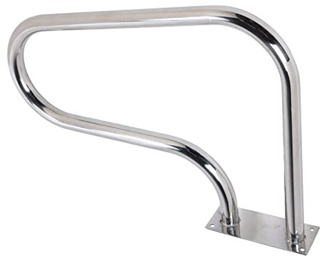 Main courante de piscine, rampe d'escalier de piscine en acier inoxydable ferme facile à utiliser pour les piscines de parcs aquatiques, rampes