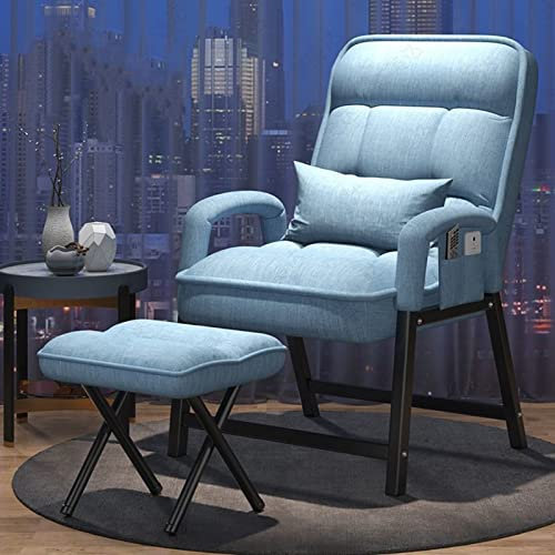 DIVONU Sessel Wohnzimmer Relaxsessel mit Hocker, Fernsehsessel mit Liegefunktion, Bequeme Eimerstühle mit Verstellbarer Rückenlehne und Seitentaschen, für Wohnzimmer