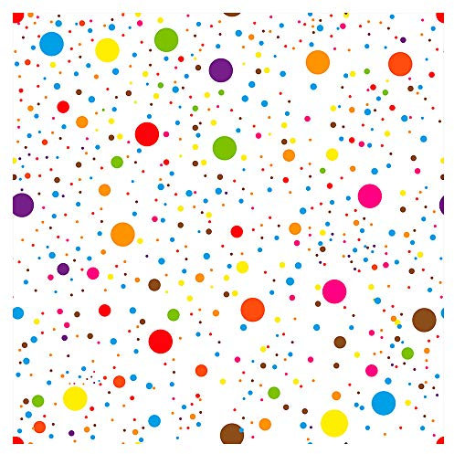 murando PREMIUM Vlies Tapete Deko Panel Fototapete Wanddeko 10 m Tapetenrolle Mustertapete Wandtapete modern design Dekoration - Punkte Dots bunt Kinderzimmer e-B-0021-j-a