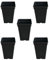 GROWMANIA Pack 5 Macetas Cuadradas para Plantas Negra 3L - Cinco Maceteros de Plástico para Flores 15x15x20 cm