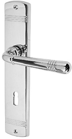 Häusler Onlinehandel GmbH Massiv Messing Türbeschlag Helena Prime LS BB Chrom Türgriffe Türklinke Türdrücker