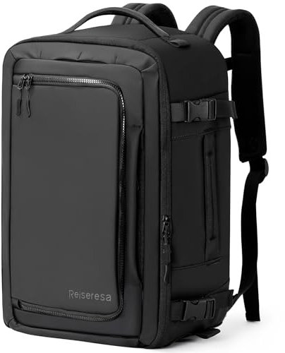 Reiseresa Handgepäck Rucksack Herren Damen Reiserucksack Handgepäck flugzeug Wasserdicht Laptop Rucksack für 15,6 Zoll Laptop, Umwandelbar in Messenger-Tasche, für Reise, Business, Weekender