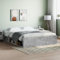 Festnight Bett 140x200 cm Holzbett mit Stauraum Massivholzbett mit Fächer Bettgestell mit Lattenrost Einzelbett Doppelbett Bettrahmen Jugendbett Holz Betongrau