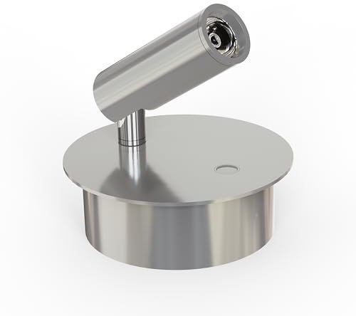 CGC Lighting USB Rechargeable Battery Magnetic Adjustable Wall Light Bed Reading Lamp (Satin Nickel Scarlet)