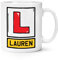 Personalised L Plate Red Learner Driver 10oz Mug Cup Funny Car New Driver Custom