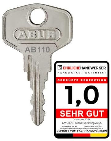 Ersatzschlüssel Kompatibel mit ABUS Fenstergriff - Schlüssel nach Code - AB110 - Zusatzschlüssel - Nachschlüssel für ABUS Fenstergriffe der Serie FG 110