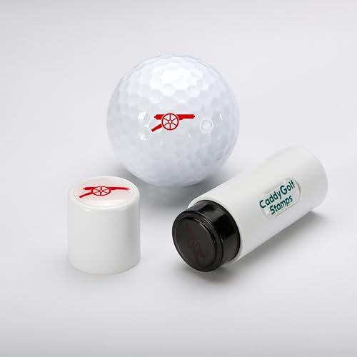 CaddyGolfStamps Red Cannon Golf Ball Stamper Stamp Marker Personalise your Golf Balls Golf Gift Birthday Gift